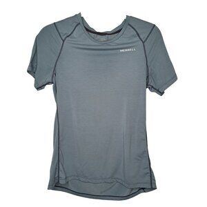 Merrell Blue Short Sleeved Workout Top Size Small